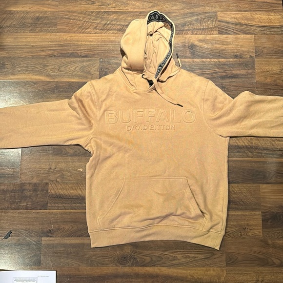 buffalo david bitton Embossed Fleecy Hoodie - Picture 1 of 4